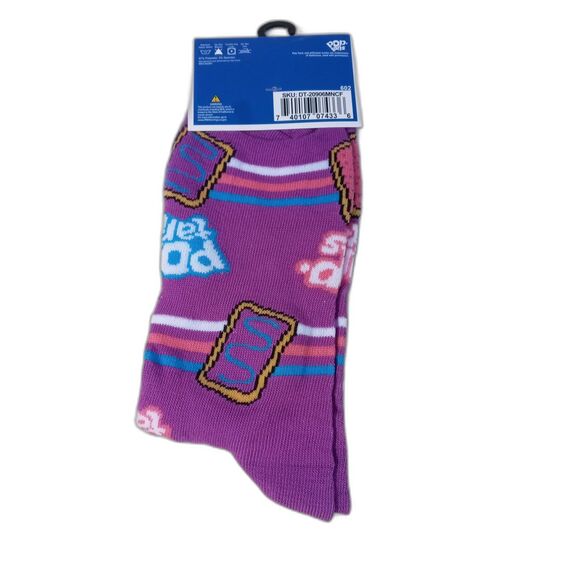 POP-Tarts Crew Socks Toaster Treats Snacks Colorful Novelty Men Shoe Size 6-12 - Picture 2 of 3